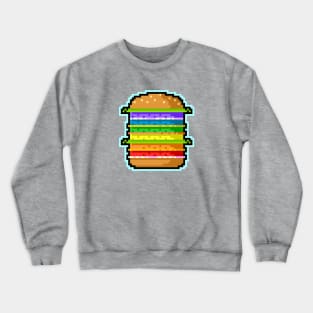 Pixel Hamburger Crewneck Sweatshirt